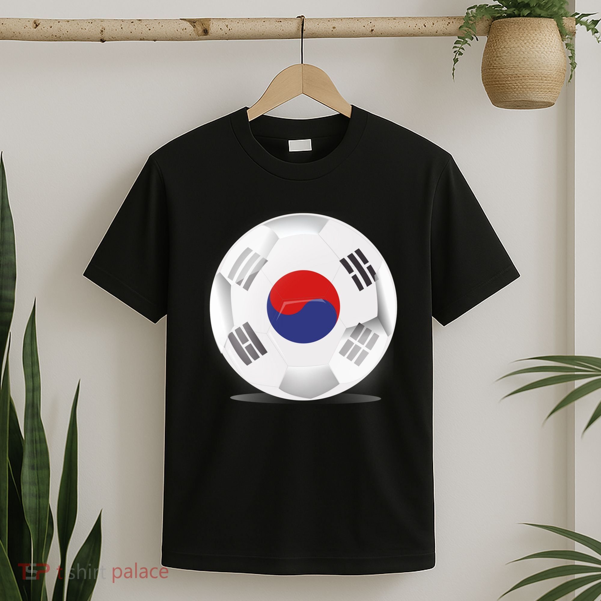 Soccer Ball Country Flag South Korea T-Shirt