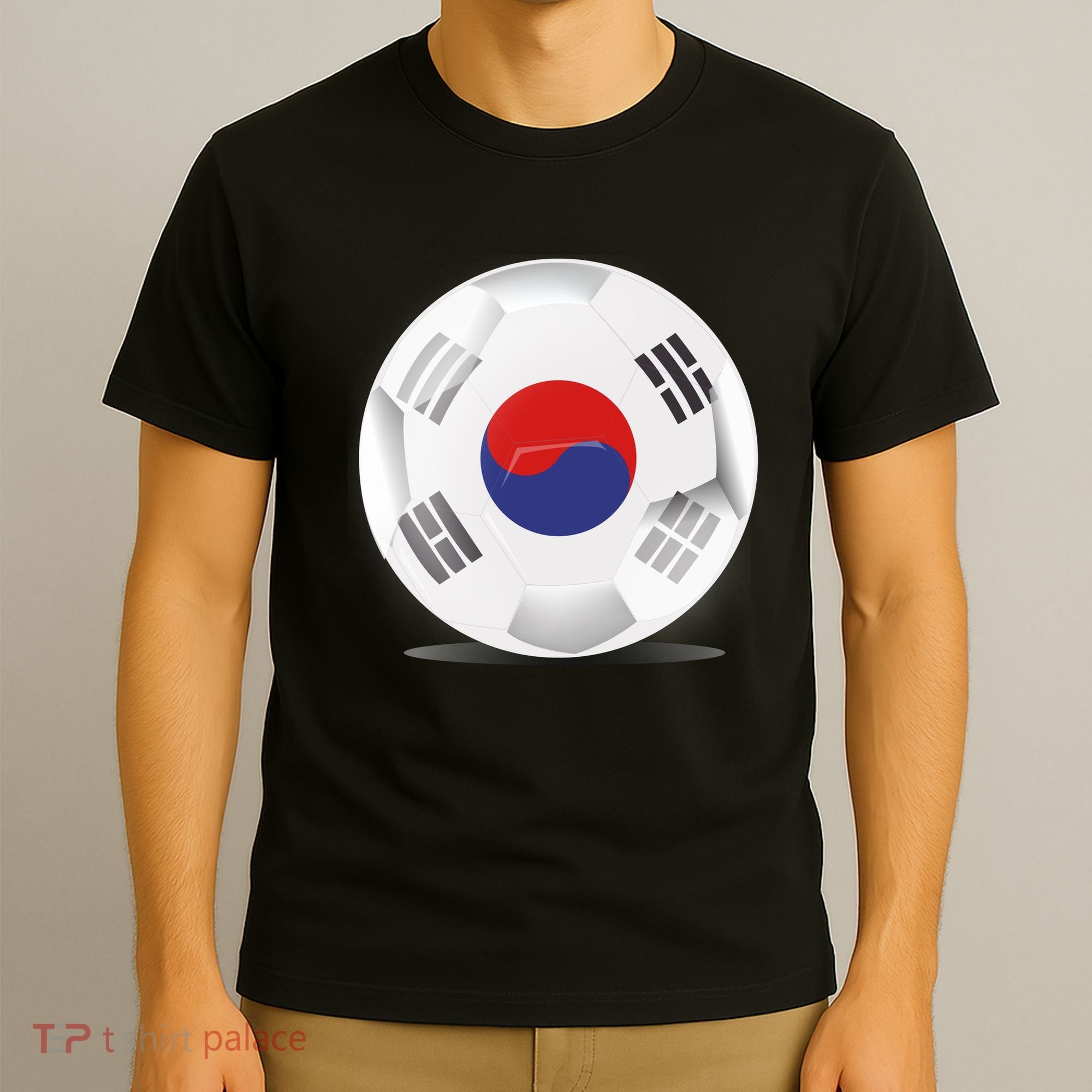 Soccer Ball Country Flag South Korea T-Shirt