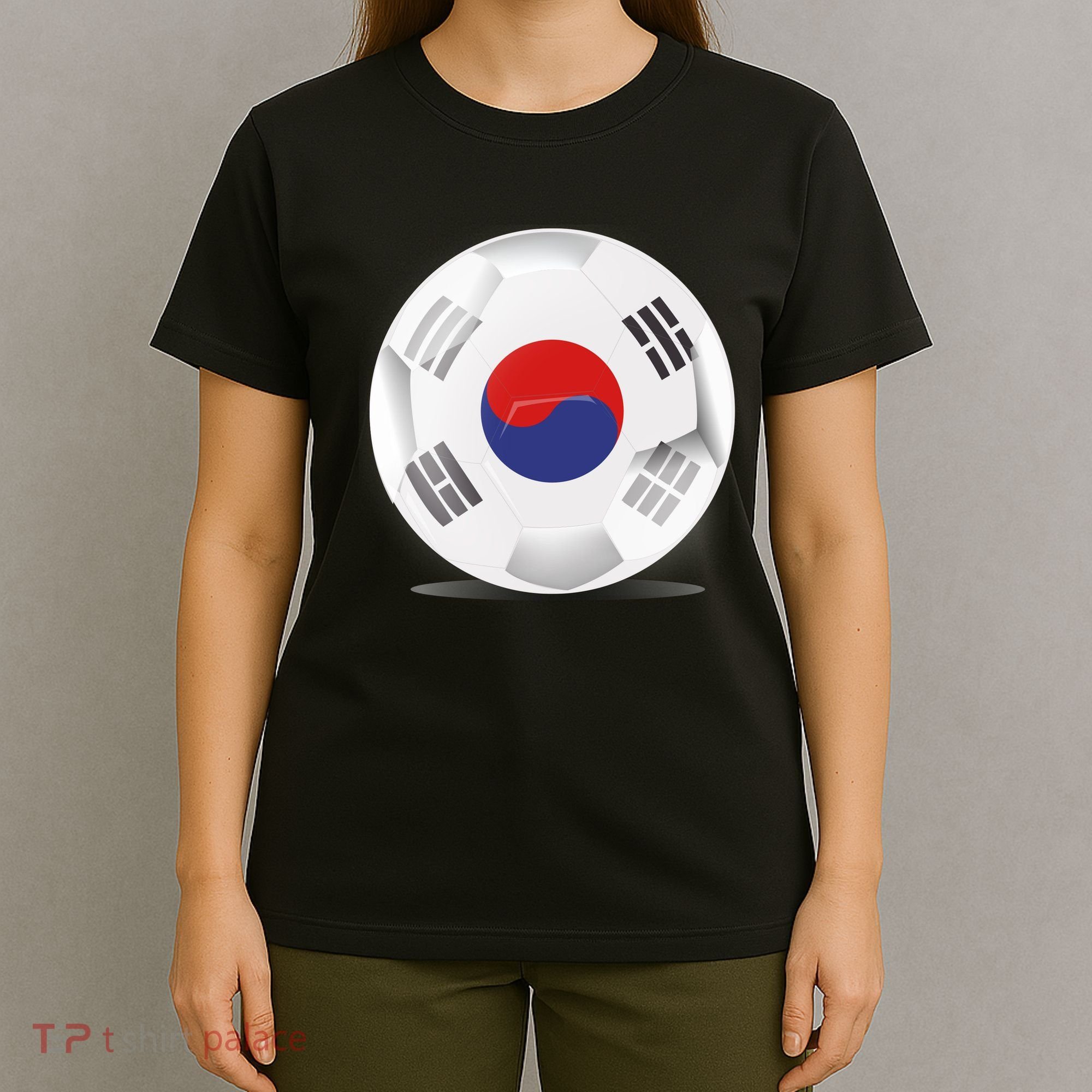 Soccer Ball Country Flag South Korea T-Shirt