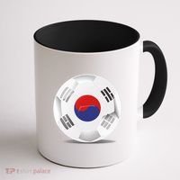 Soccer Ball Country Flag South Korea Coffee Mug thumb 1
