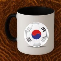 Soccer Ball Country Flag South Korea Coffee Mug thumb 2