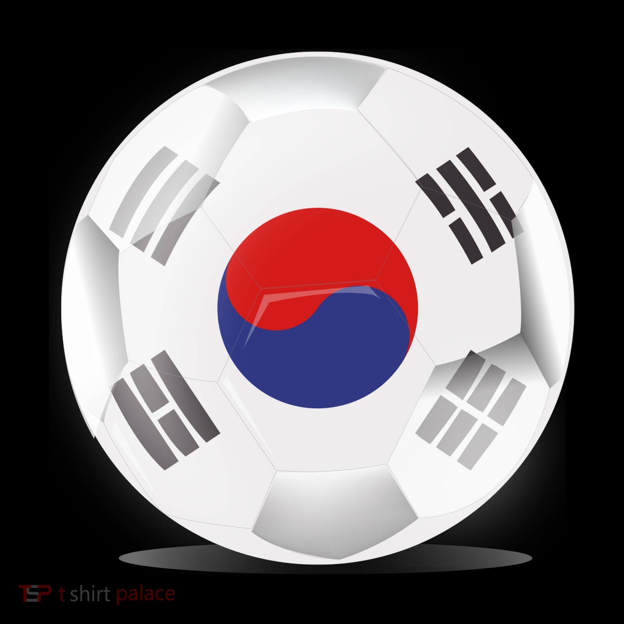 Soccer Ball Country Flag South Korea Coffee Mug