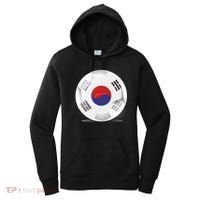 Soccer Ball Country Flag South Korea Women's Hoodie thumb 0