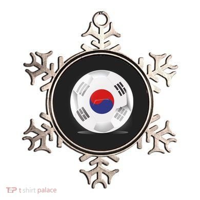 Soccer Ball Country Flag South Korea Ornament