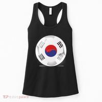 Soccer Ball Country Flag South Korea Women's Tank Top thumb 0
