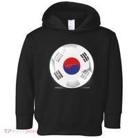 Soccer Ball Country Flag South Korea Toddler Hoodie thumb 0