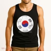 Soccer Ball Country Flag South Korea Tank Top thumb 3