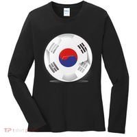 Soccer Ball Country Flag South Korea Women's Long Sleeve Shirt thumb 0