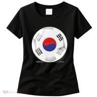 Soccer Ball Country Flag South Korea Women's T-Shirt thumb 0