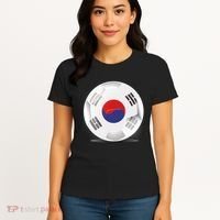 Soccer Ball Country Flag South Korea Women's T-Shirt thumb 4