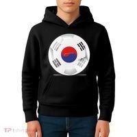 Soccer Ball Country Flag South Korea Kids Hoodie thumb 4