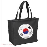 Soccer Ball Country Flag South Korea Tote Bag thumb 2