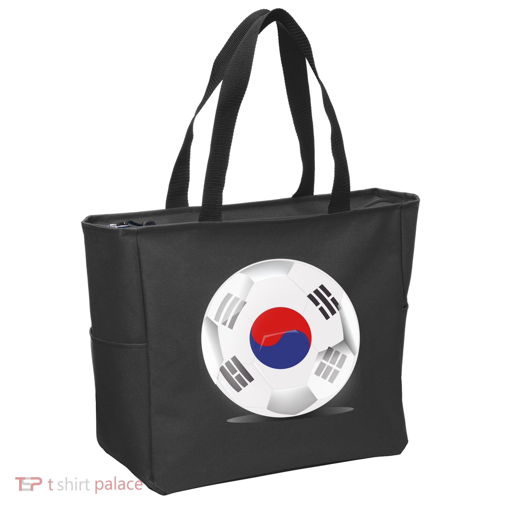 Soccer Ball Country Flag South Korea Tote Bag