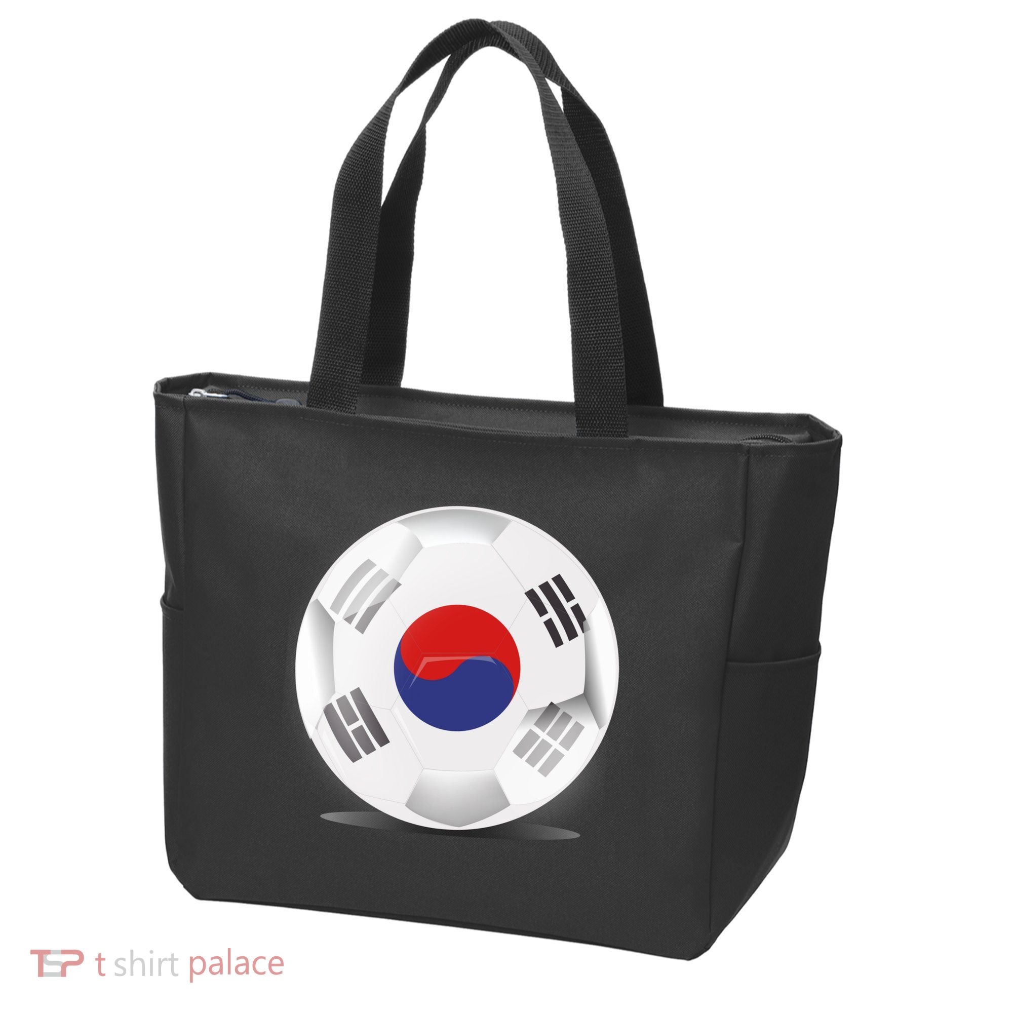 Soccer Ball Country Flag South Korea Tote Bag