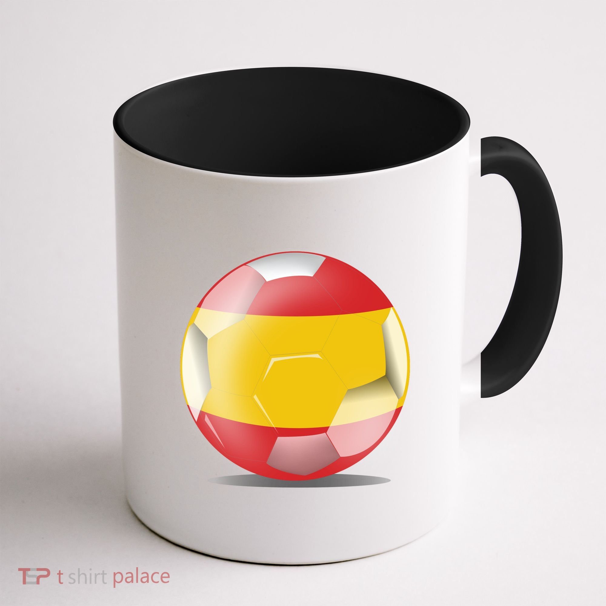 Soccer Ball Country Flag Spain Coffee Mug