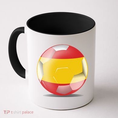 Soccer Ball Country Flag Spain Coffee Mug
