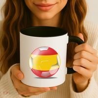 Soccer Ball Country Flag Spain Coffee Mug thumb 3