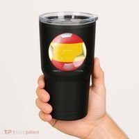 Soccer Ball Country Flag Spain Tumbler thumb 2