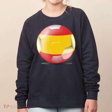 Soccer Ball Country Flag Spain Women's Sweatshirt
