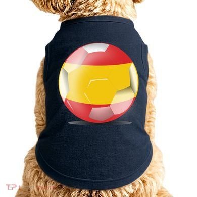 Soccer Ball Country Flag Spain Doggie Tank