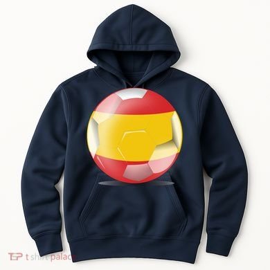 Soccer Ball Country Flag Spain Hoodie