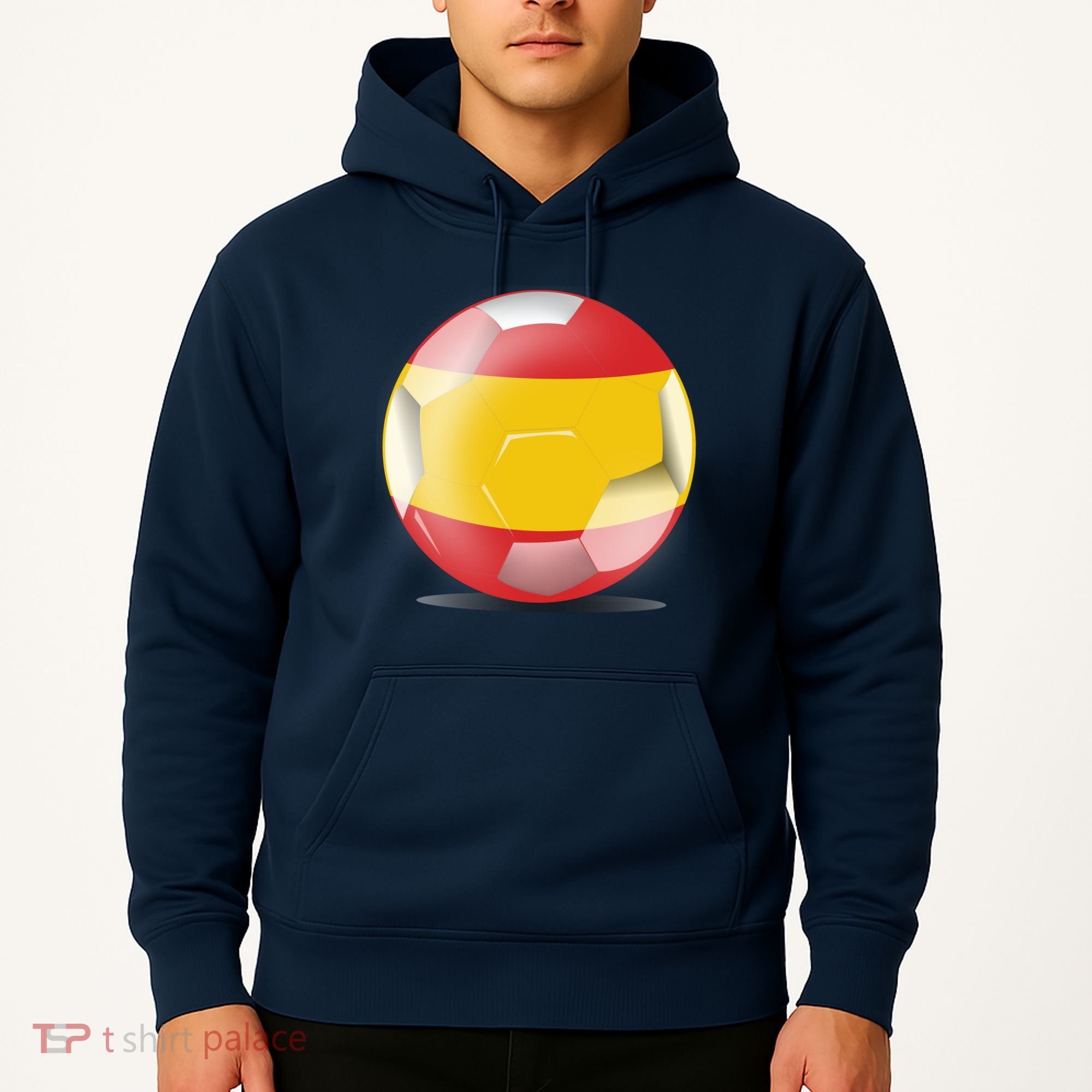 Soccer Ball Country Flag Spain Hoodie