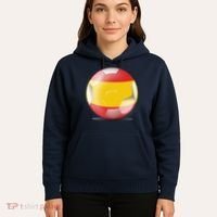 Soccer Ball Country Flag Spain Hoodie thumb 5