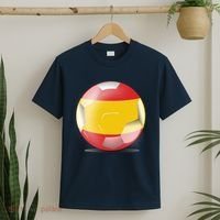 Soccer Ball Country Flag Spain T-Shirt thumb 2
