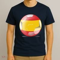 Soccer Ball Country Flag Spain T-Shirt thumb 3