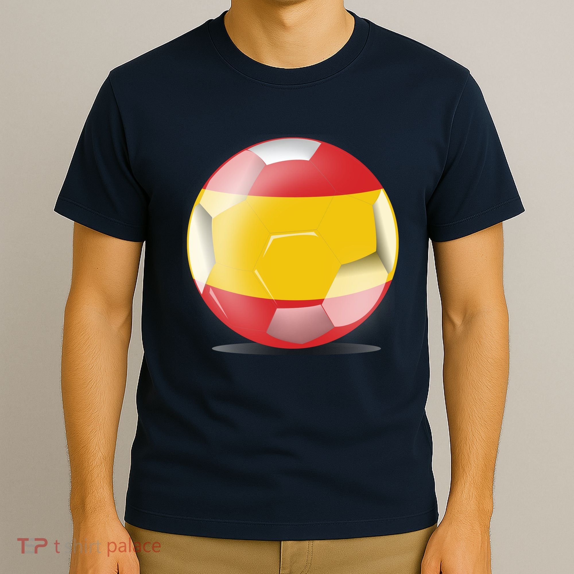 Soccer Ball Country Flag Spain T-Shirt