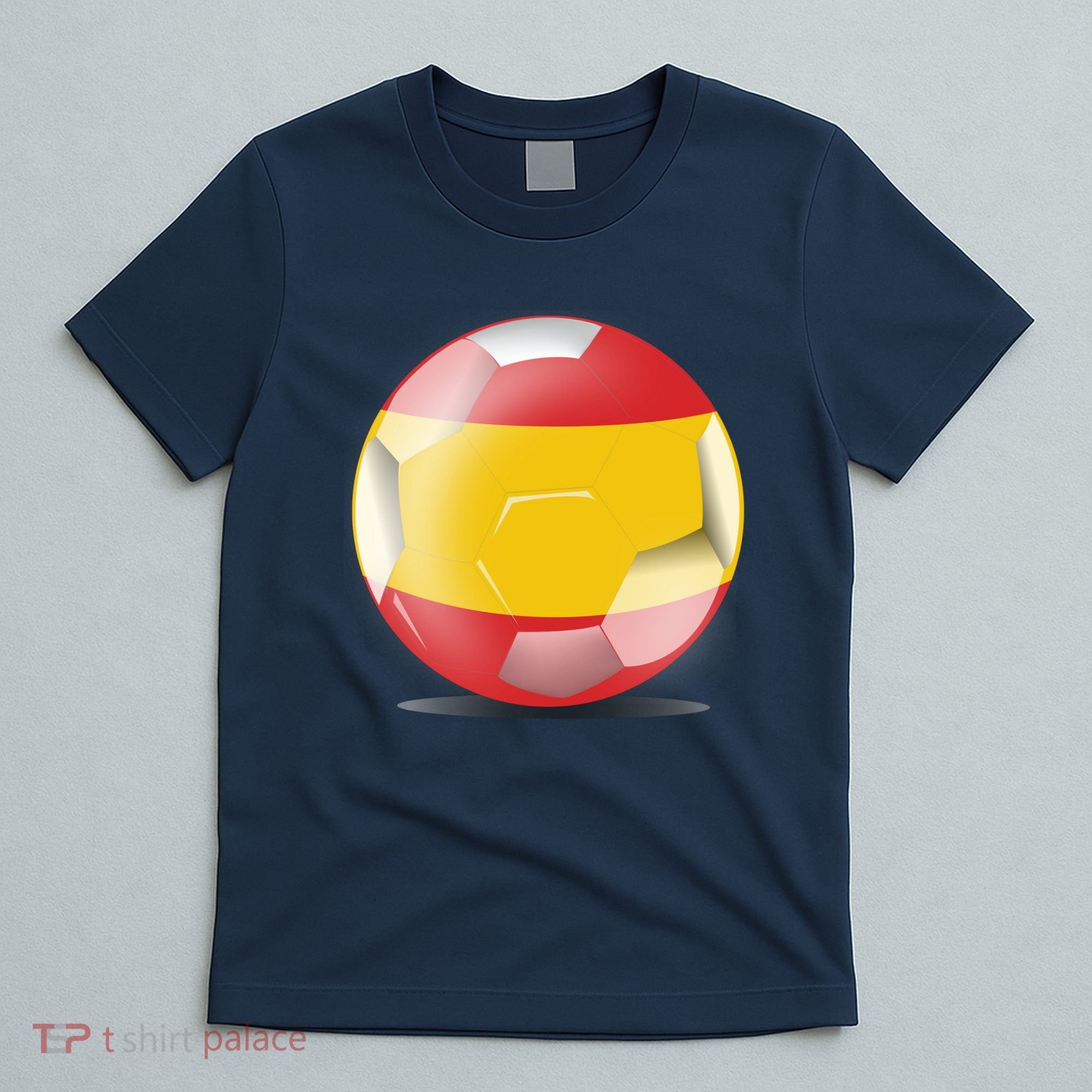 Soccer Ball Country Flag Spain T-Shirt