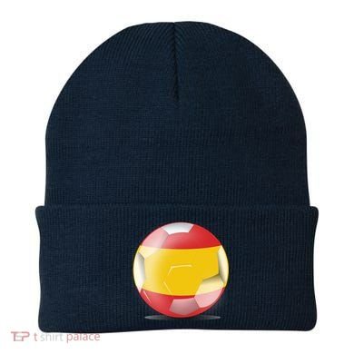 Soccer Ball Country Flag Spain Beanie