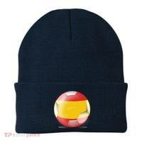 Soccer Ball Country Flag Spain Beanie thumb 0