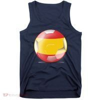 Soccer Ball Country Flag Spain Tank Top thumb 0