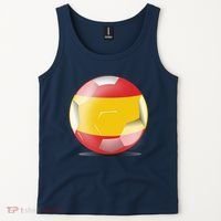 Soccer Ball Country Flag Spain Tank Top thumb 2