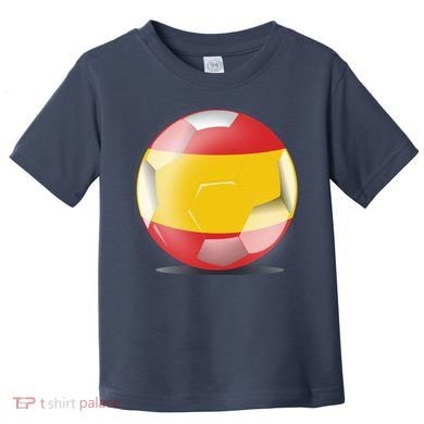 Soccer Ball Country Flag Spain Toddler T-Shirt