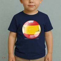 Soccer Ball Country Flag Spain Toddler T-Shirt thumb 2