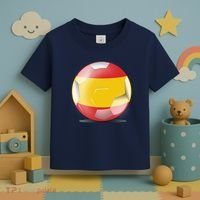 Soccer Ball Country Flag Spain Toddler T-Shirt thumb 3