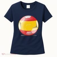 Soccer Ball Country Flag Spain Women's T-Shirt thumb 0