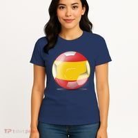 Soccer Ball Country Flag Spain Women's T-Shirt thumb 4