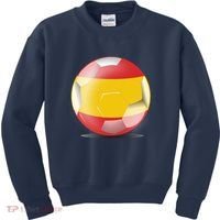 Soccer Ball Country Flag Spain Kids Sweatshirt thumb 0