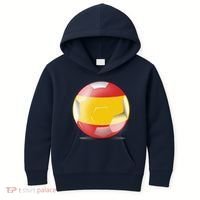 Soccer Ball Country Flag Spain Kids Hoodie thumb 0