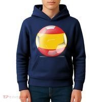 Soccer Ball Country Flag Spain Kids Hoodie thumb 4
