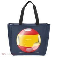 Soccer Ball Country Flag Spain Tote Bag thumb 0