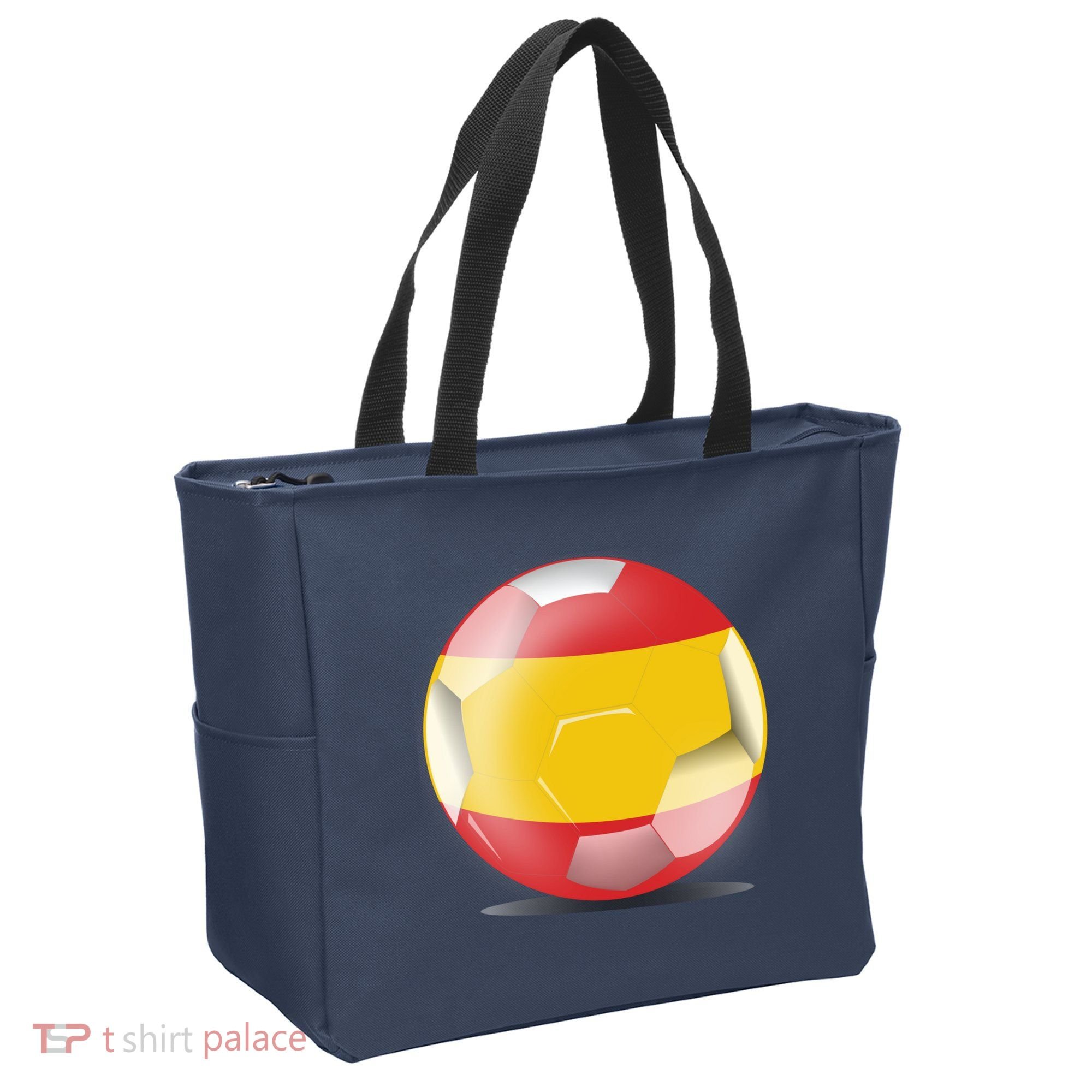 Soccer Ball Country Flag Spain Tote Bag