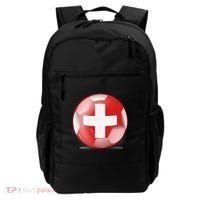 Soccer Ball Country Flag Switzerland Backpack thumb 0