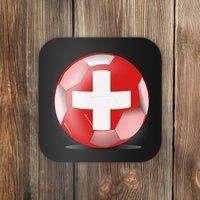 Soccer Ball Country Flag Switzerland Coaster thumb 0