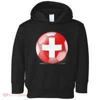 Soccer Ball Country Flag Switzerland Toddler Hoodie thumb 0