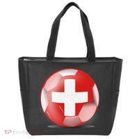 Soccer Ball Country Flag Switzerland Tote Bag thumb 0