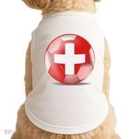 Soccer Ball Country Flag Switzerland Doggie Tank thumb 0